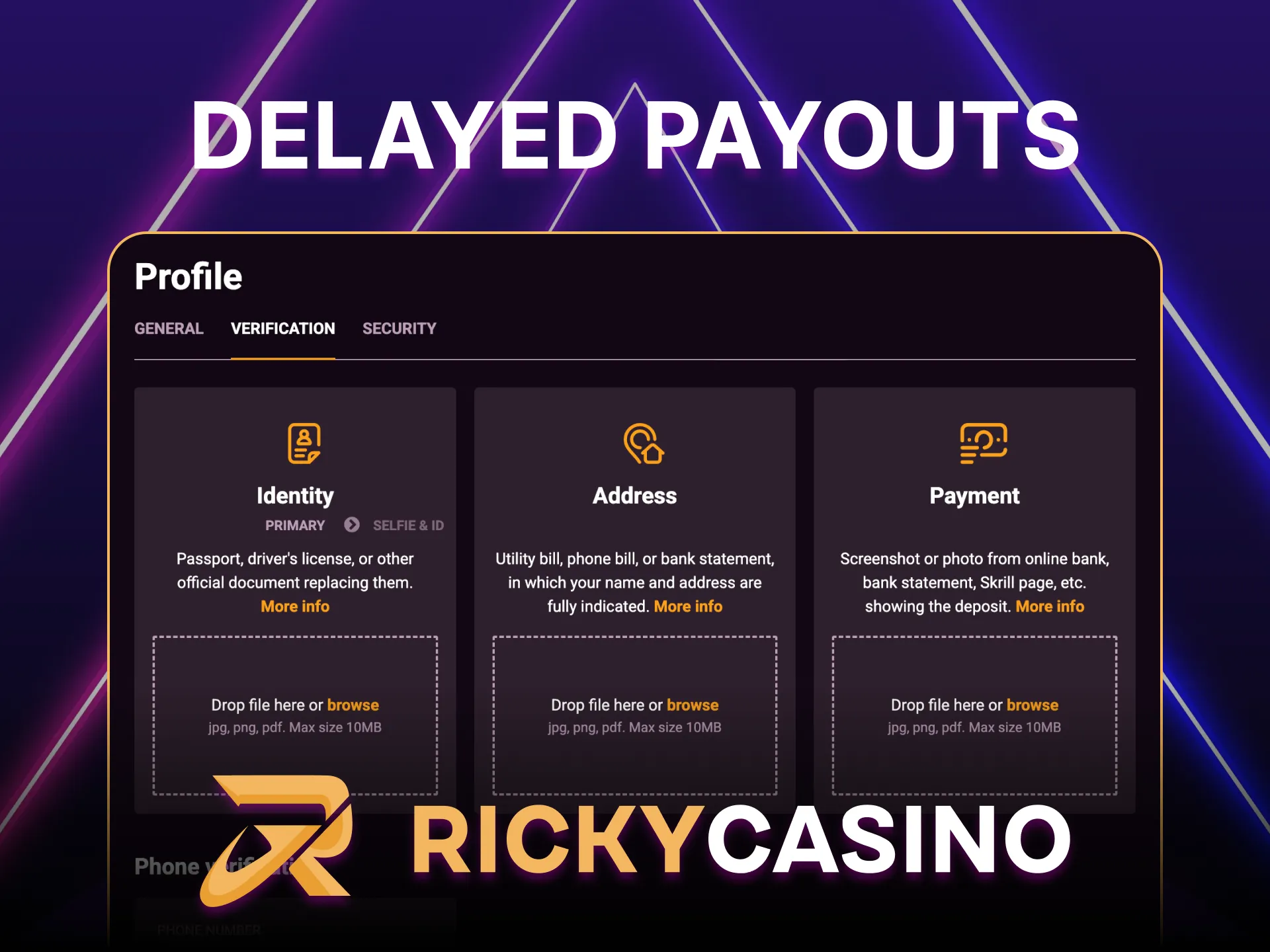 Instant Ricky Casino Payout Support.