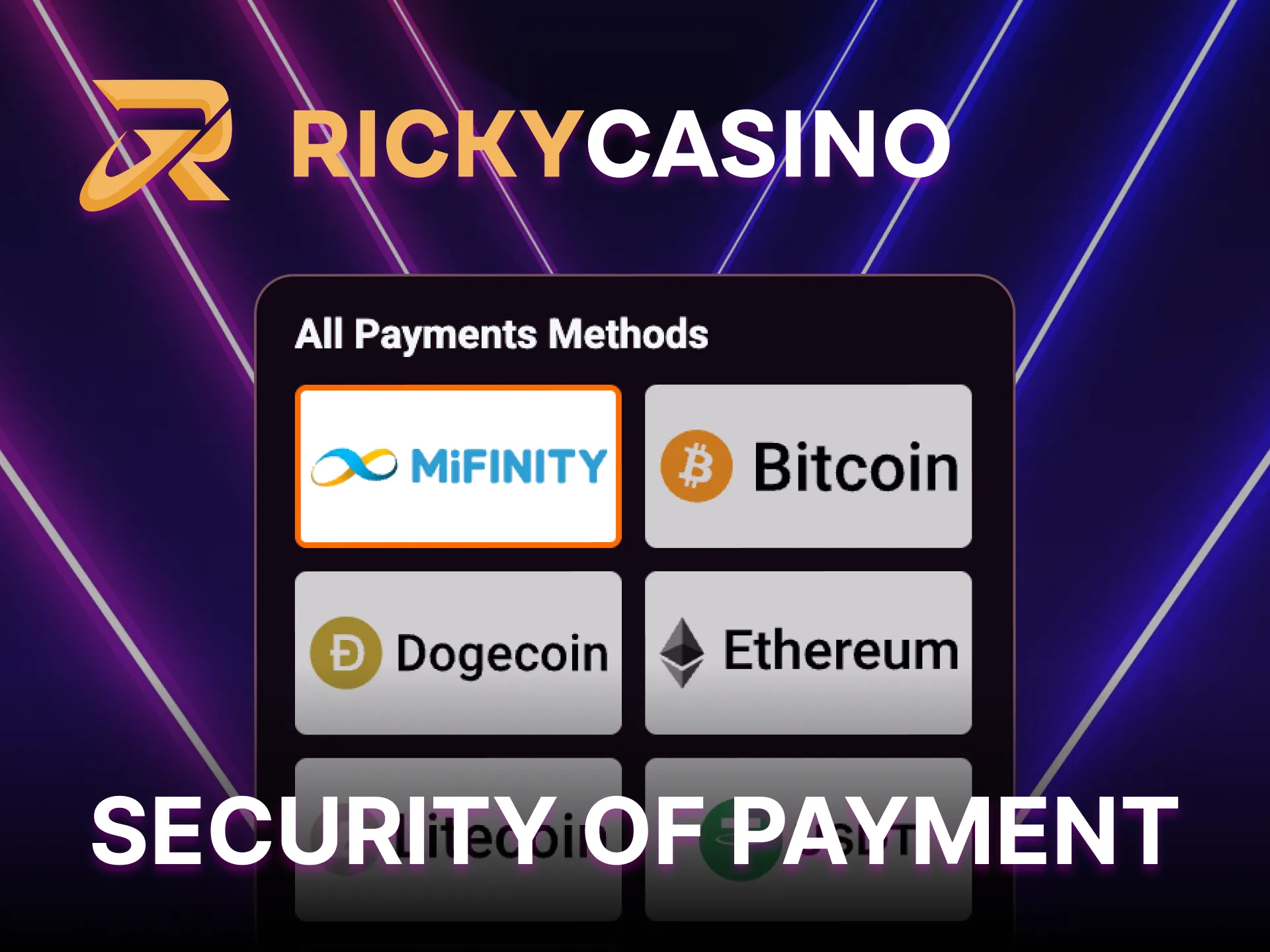 Secure transactions protect your winnings at Ricky Casino.