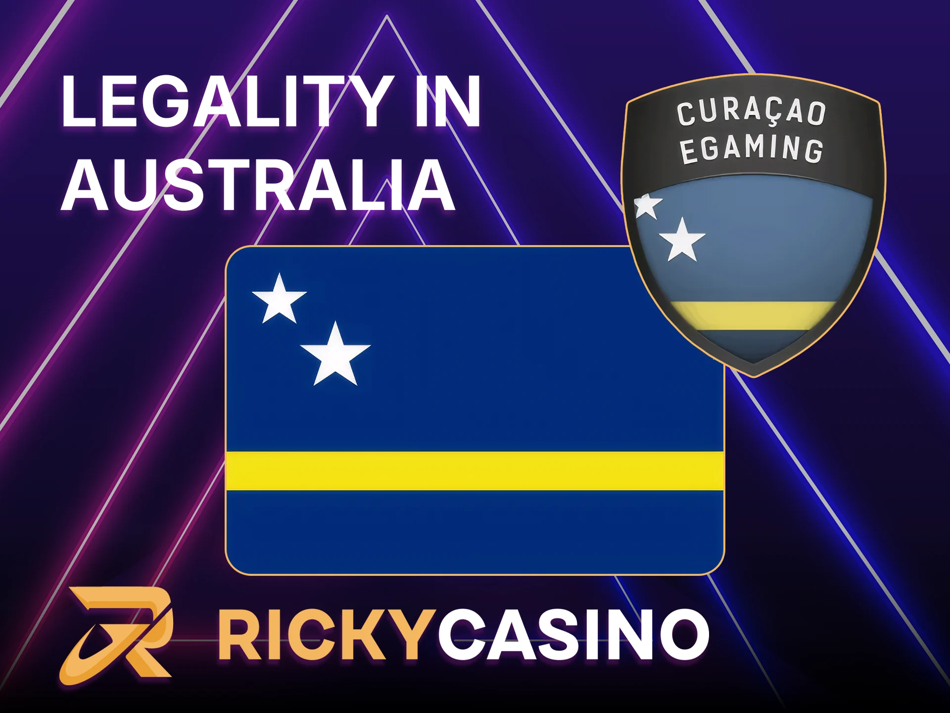 Read about the legality of Ricky Casino in Australia.